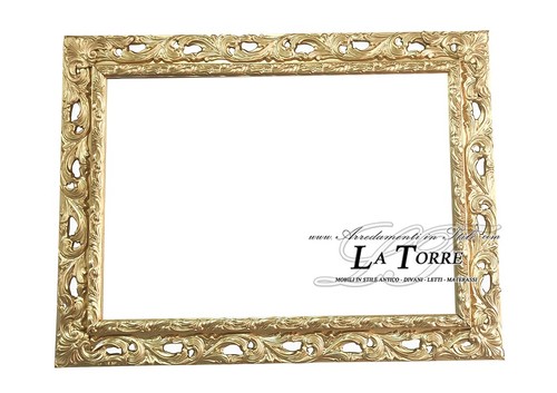 Cornice classica traforata oro