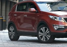 Pedane Laterale Sottoporta Alluminio Per Kia Sportage 2010-2015 Basic Black