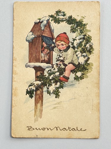 Buon natale bambino neve - buon,