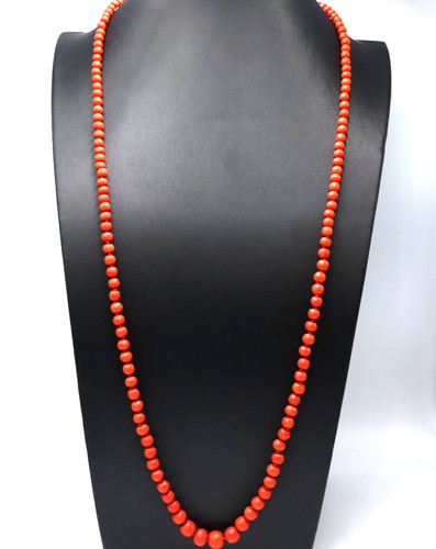 Collana lunga corallo - lunga, di