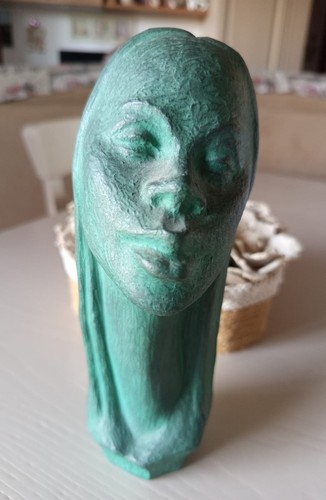 Scultura busto volto - , femminile