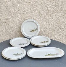 N.7 piatti da pesce in porcellana Bavaria Germany SCHERZER