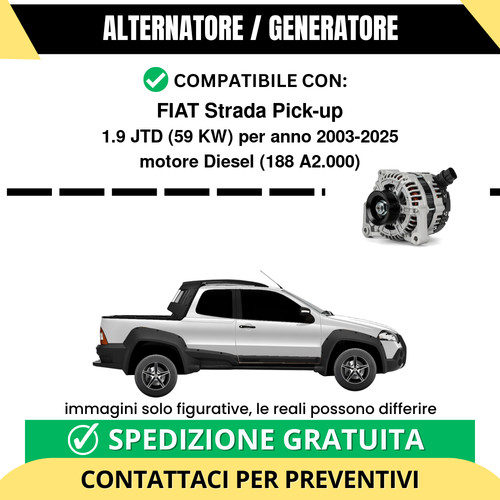 Alternatore fiat strada - fiat,