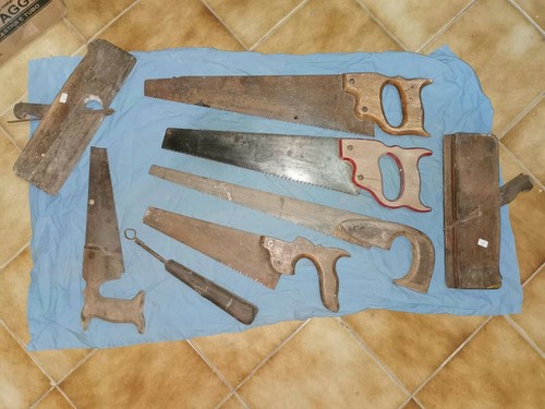 Lotto seghe legno pialle epoca - pialle,