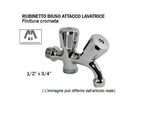 Rubinetto 4 biuso - 1/2"x3/4",