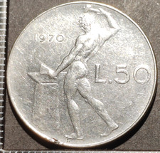 50 Lire 1970 Italie Italy -