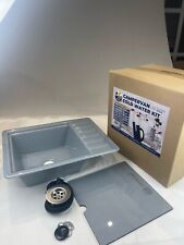 Flauti lavandino DX grigio acrilico 306 scarico camper motore home boat catering NUOVO