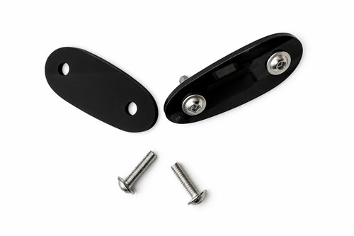 Specchietto plastica nero
