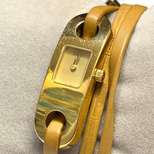 Gucci wristwatch 6100l - 6100l, quartz