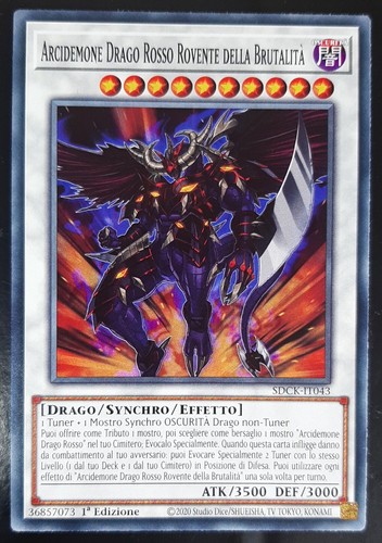 Arcidemone drago rosso - drago, rovente