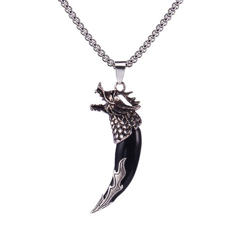 Collana ciondolo dente - di, lupo