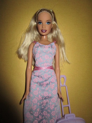 765 abito biondo barbie - abito,