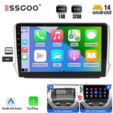 Per Peugeot 208/2008 2012-2018 10" Android14 Autoradio WIFI GPS Navi CarPlay DAB