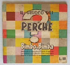 ALBUM IL GIUOCO DEI PERCHE' Bimbo e Bimba completo  Ed. Aurora 1960  !!!!!