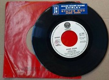 STATUS QUO DOWN DOWN VERTIGO ITALY 7" WHITE LABEL JUKE-BOX PROMO+STRIPE 