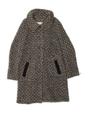 INTREND soprabito donna UK 10 piccolo grigio lana BZ33