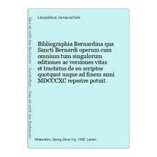 Bibliographia bernardina qua - bibliographia,