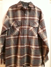 VINTAGE CAMICIA A QUADRI UOMO TAGLIA LARGE MARCA BACK PACKER  ORIGINALE DA USA 