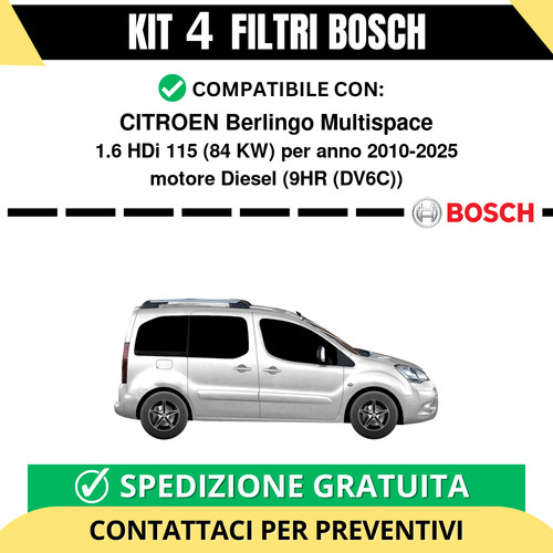 Kit bosch filtri tagliando - kit,