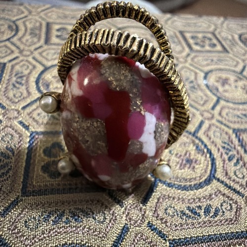Anello vintage cupola tono - anello, a