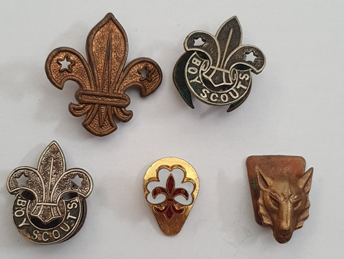 Vintage boy scouts brass - 5, x