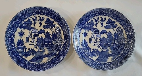 Due piattini salice - , blu