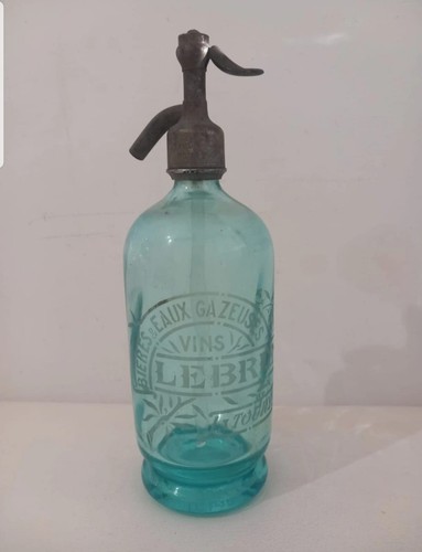 Bottiglia seltz sifone celeste - bottiglia,