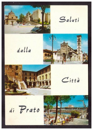 Cartolina saluti dalla città - cartolina,