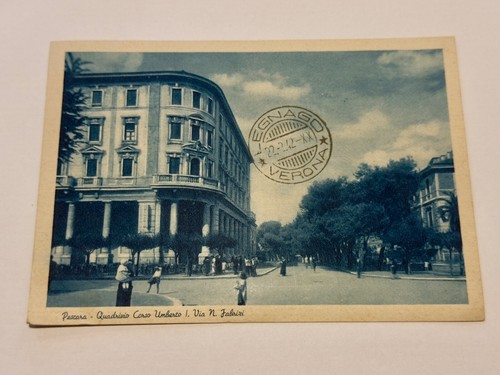 Cartolina pescara quadrivio - pescara,