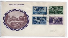AMG VG, storia postale, FDC
