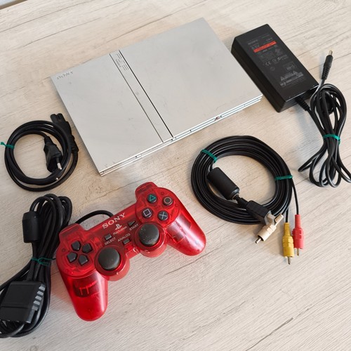 Sony ps2 slim silver console - sony,