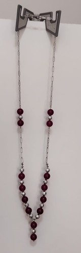 Collana con giada rossa - collana,