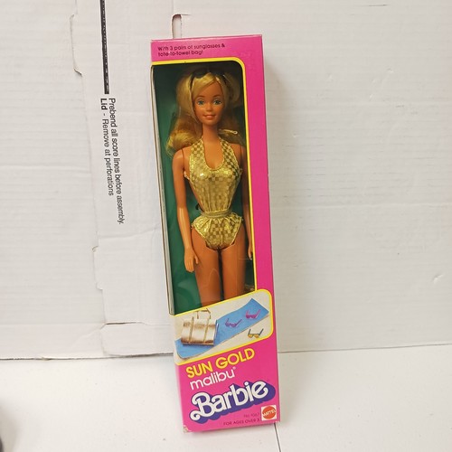 Sun gold malibu barbie - gold, bambola