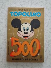 TOPOLINO n° 500 CON FARFALLA NO PUNTI STATO PIU' CHE OTTIMO/EDICOLA PM