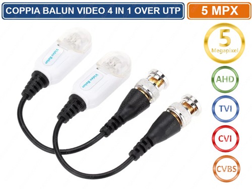Coppia trasmettitori bnc video - bnc,