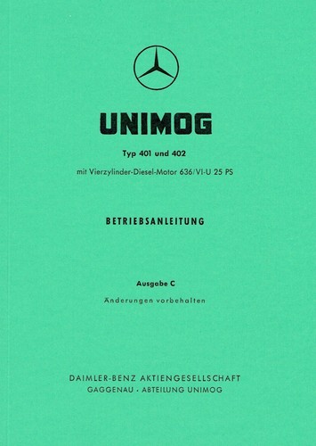 Unimog manuale uso - unimog,
