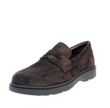 Geox Spherica - Mocassini In Suede Marrone - Uomo Scarpe Mocassini College