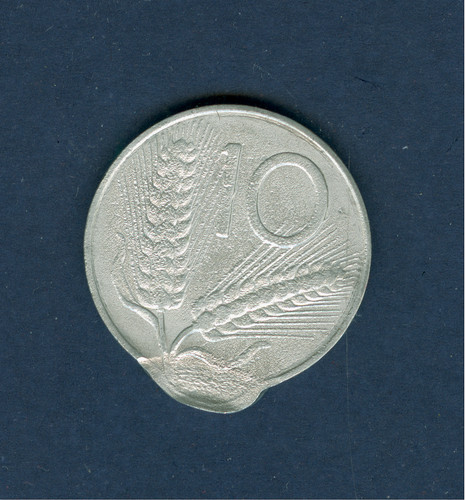 Errore moneta italia lire - moneta, 10