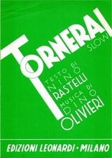 Spartito musicale Tornerai linea melodica e accordi con testo edizioni Leonardi