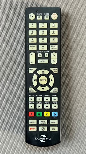 Remote control media player