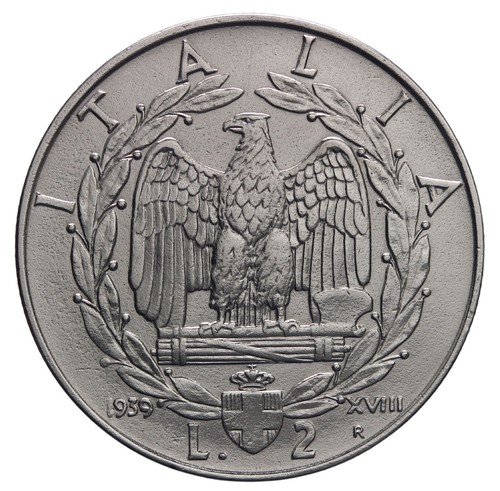 Regno italia 2 lire - d'italia,