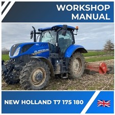 NEW HOLLAND T7 175 180 Repair Manual - ENGLISH - Workshop Service TRACTOR