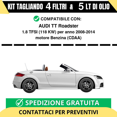 Tagliando per audi roadster - per, tt