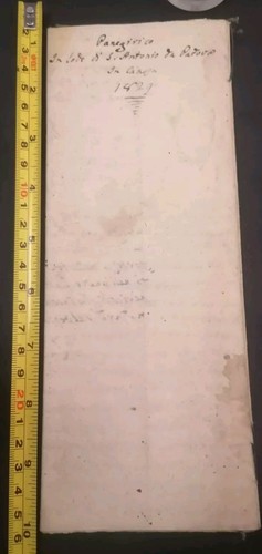 Antico manoscritto 1829 sant - manoscritto,