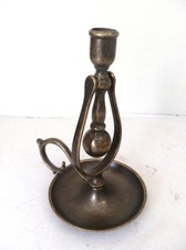 Lume lampada portacandele basculante in ottone brunito da poggiare