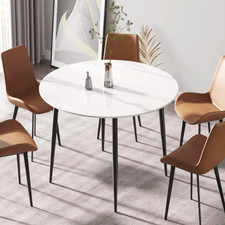 Tavolo da pranzo moderno tavolo da pranzo rotondo 80 cm cucina tavolo cucina ristorante bianco