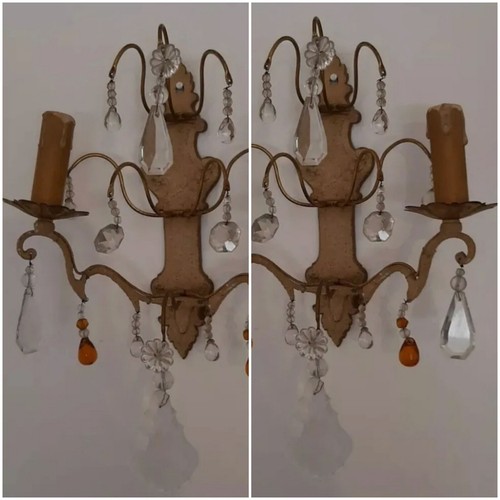 Coppia candelabri shabby - coppia, chic