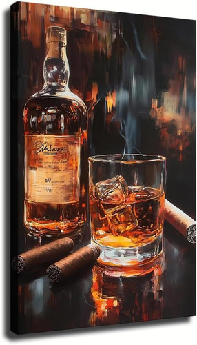 Arte parete whisky e - da,