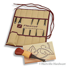 Flexcut #SK107 Set di 11 pezzi per intaglio artigianale del legno