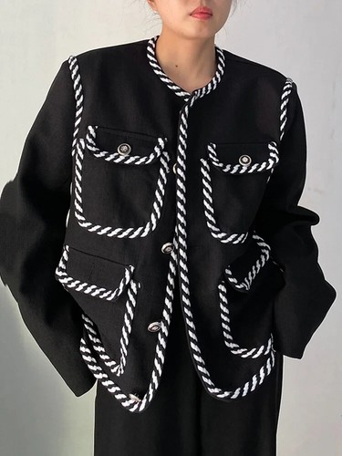 Giacca cappotto donna nero